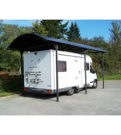 Carport auto in alluminio e policarbonato habrita 