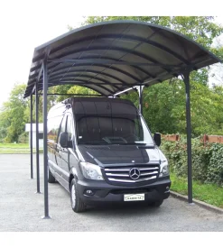 Carport auto in alluminio e policarbonato habrita 