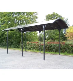 Carport auto in alluminio e policarbonato habrita 