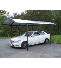 Carport auto in alluminio e policarbonato habrita 