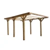 Carport auto in legno senza copertura 1 posto 3,04x5,12x2,33 mt