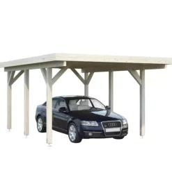 Carport singolo in legno di abete 512x360x232 cm