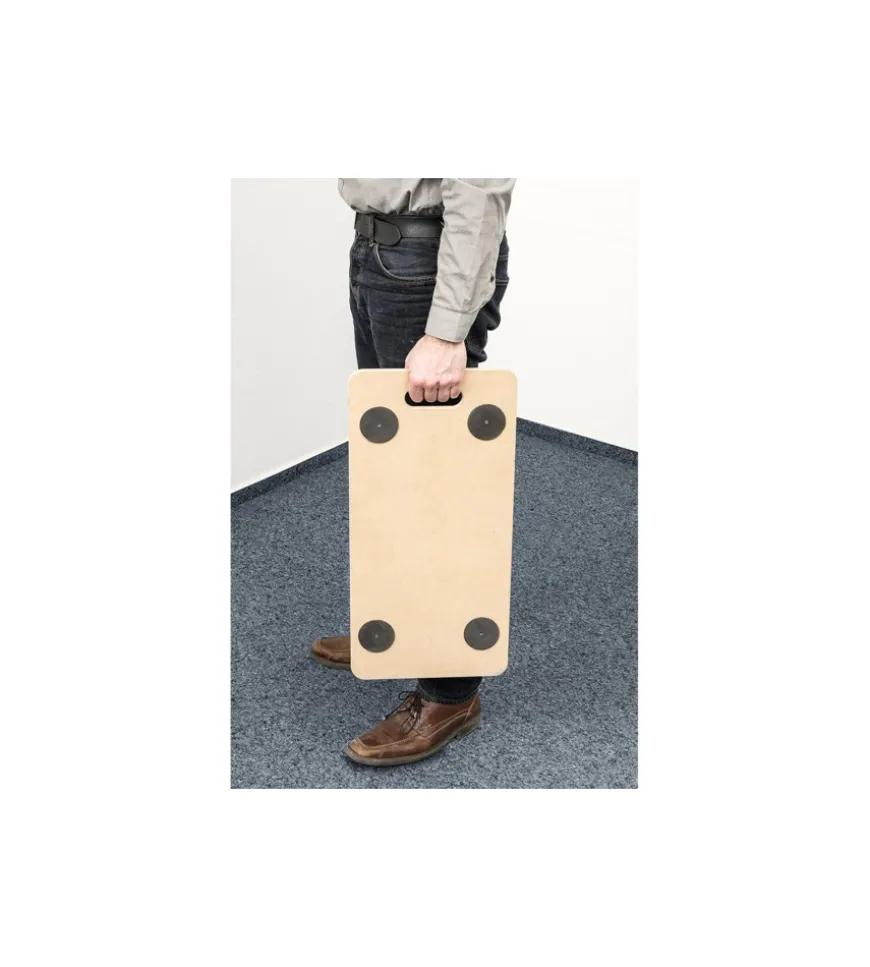 Carrello a pianale in mdf, ruote in poliammide