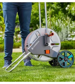 Carrello avvolgitubo manuale gardena 