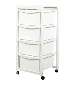 Carrello multi-scomparto laccato