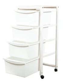 Carrello multi-scomparto laccato