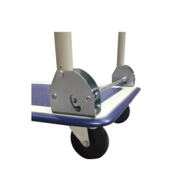 Carrello pieghevole con pianale e ruote piroettanti intercambiabili portata 150 kg