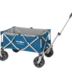 Carrello pieghevole da campeggio con ruote xxl brunner "cargo cros" blu 102x58x65 cm