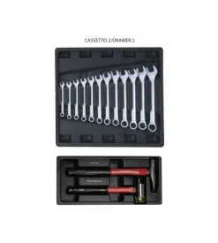 Carrello porta attrezzi ama 4 cassetti 253 pezzi assortiti blu