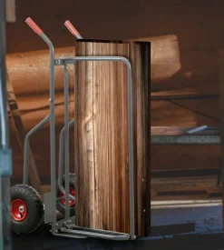 Carrello porta legna con ruote gonfiabili e capacità 250 kg