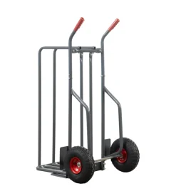 Carrello porta legna con ruote gonfiabili e capacità 250 kg