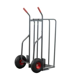 Carrello porta legna con ruote gonfiabili e capacità 250 kg