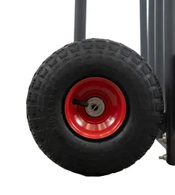 Carrello porta legna con ruote gonfiabili e capacità 250 kg