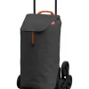 Carrello porta spesa tris 3+3 ruote grigio, 52lt