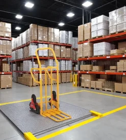 Carrello saliscale essenza in acciaio portata 250 kg 56x80x123 cm