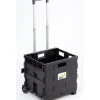 Carrello trasporto con cassa pieghevole portata 25 kg essenza 38x33x87 cm