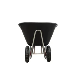 Carriola da giardino eurogarden in acciaio zincato con vasca in polipropilene da 240 litri