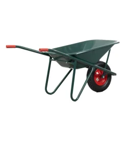 Carriola da giardino eurogarden in acciaio zincato con vasca da 75 litri