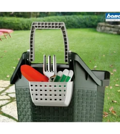 Carriola "kart" bama - 76 litri - colore verde muschio.