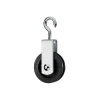 Carrucola con gancio ø 75 mm. per funi ø 8 mm.