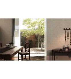 Carta da parati parato espanso tnt damasco shade beige