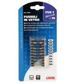Cartellina fusibili vetro 10 pezzi  70062