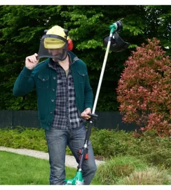 Casco di protezione 3 in 1 ribimex "prprotc3en1" con visiera e tappi antirumore