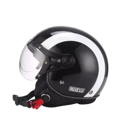 Casco moto sparco "sp501" nero/bianco, tg l