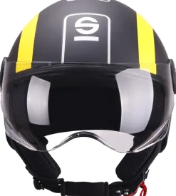 Casco moto sparco sp601 nero/giallo tg.l