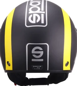 Casco moto sparco sp601 nero/giallo tg.l