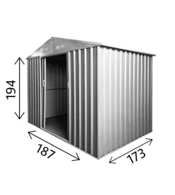 Casetta da esterno in lamiera zincata domus 