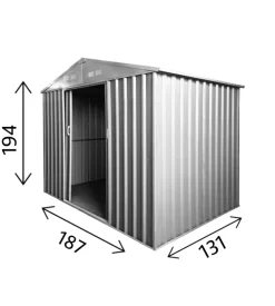 Casetta da esterno in lamiera zincata domus 