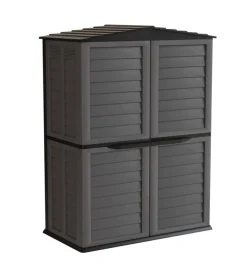 Casetta da esterno in resina artplast "garden shed" antracite 151x83x198 cm