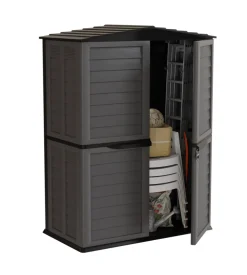 Casetta da esterno in resina artplast "garden shed" antracite 151x83x198 cm