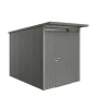 Casetta da giardino biohort "avantgarde a3" in acciaio zincato colore grigio quarzo metallizzato con porta battente semplice 180x300x218 cm