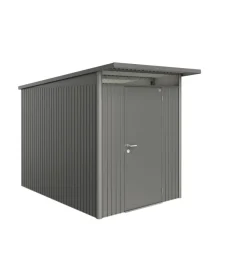 Casetta da giardino biohort "avantgarde a3" in acciaio zincato colore grigio quarzo metallizzato con porta battente semplice 180x300x218 cm