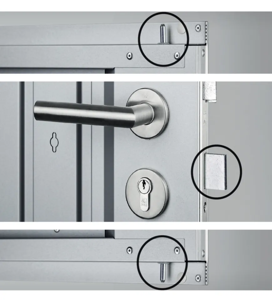 Casetta da giardino biohort "avantgarde a3" in acciaio zincato colore grigio quarzo metallizzato con porta battente semplice 180x300x218 cm