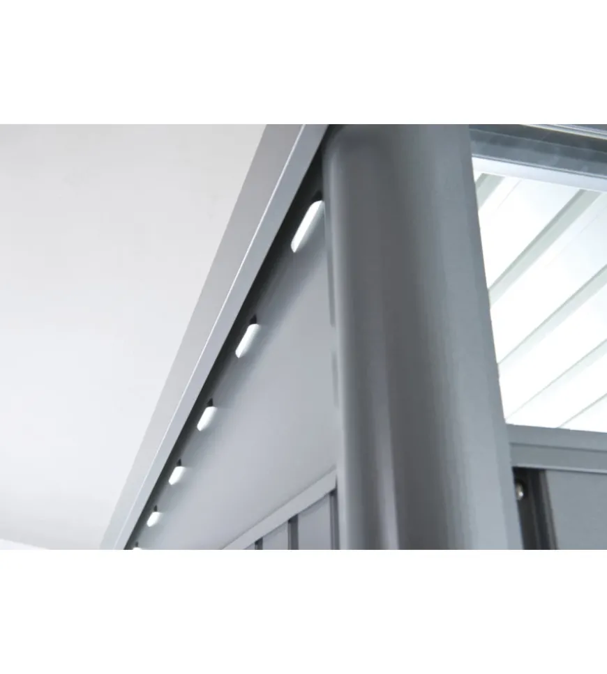 Casetta da giardino biohort "avantgarde a3" in acciaio zincato colore grigio quarzo metallizzato con porta battente semplice 180x300x218 cm