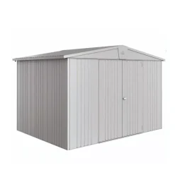Casetta da giardino biohort "europa  5" in acciaio zincato colore argento metallizzato 316x228x209 cm