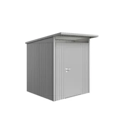 Casetta da giardino biohort "avantgarde a1" in acciaio zincato colore argento metallizzato con porta battente semplice 180x220x218 cm