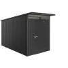 Casetta da giardino biohort "avantgarde a4" in acciaio zincato colore grigio scuro metallizzato con porta battente semplice 180x380x222 cm