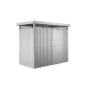 Casetta da giardino biohort "highline h1" in acciaio zincato colore argento metallizzato con porta battente semplice 275x155x222 cm - cod. 83020