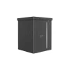 Casetta da giardino biohort "neo 1a" in acciaio zincato colore grigio scuro metallizzato con porta battente semplice 180x180x222 cm - cod. 85003