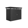Casetta da giardino biohort "highline h1" in acciaio zincato colore grigio scuro metallizzato con porta battente semplice 275x155x222 cm - cod. 84020