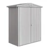 Casetta da giardino biohort "europa  1" in acciaio zincato colore argento metallizzato 172x84x196 cm