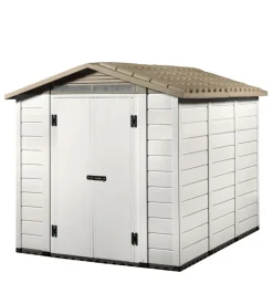 Casetta da giardino in pvc garofalo "tuscany 240" l.229 x p.262 x h.220