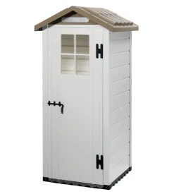 Casetta da giardino in pvc garofalo "tuscany evo 80" l.96,5 x p.96,5 x h.203