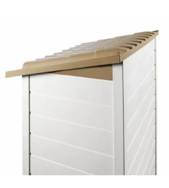 Casetta da giardino in pvc garofalo "tuscany evo 100.2p" l.139 x p.95 x h.201