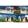 Casetta da giardino in pvc grosfillex "deco 7" grigio e bianco 370x298x250 cm - cod. 22907235