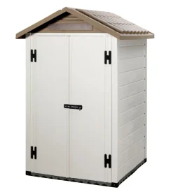 Casetta da giardino in pvc garofalo "tuscany 120.2p" l.137 x p.144 x h.214